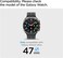 Spigen Lite Fit for Samsung Galaxy Watch Ultra Band 47mm Nylon Solo Loop Band Strap - Black