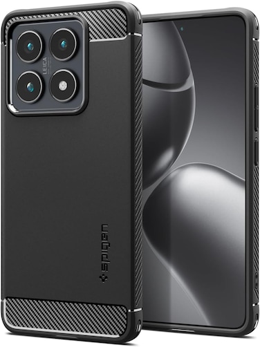 Spigen Rugged Armor designed for Xiaomi 14T PRO case cover - Matte Black