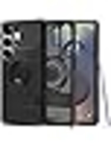 Spigen Slim Armor MagFit for Samsung Galaxy S25 ULTRA case cover with Kickstand [MagSafe compatible] - Black