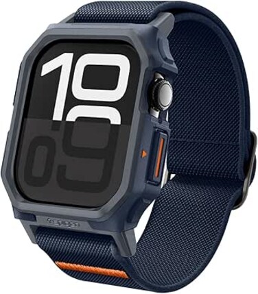 Spigen Lite Fit Pro designed for Apple Watch Series 10 (46mm) Case with Band - Navy Blue