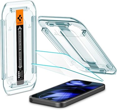 Spigen GLAStR EZ FIT for Google Pixel 9a Screen Protector Premium Tempered Glass - Case Friendly [2 PACK]