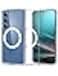 Spigen Ultra Hybrid MagFit for Samsung Galaxy S25 PLUS case cover [MagSafe compatible] (2025) - Clear White