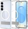 Spigen Ultra Hybrid S MagFit for Samsung Galaxy S25 PLUS case cover [MagSafe compatible] with Kickstand - Clear White