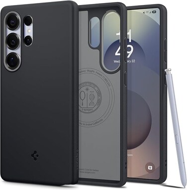 Spigen Nano Pop Mag for Samsung Galaxy S25 ULTRA case cover [MagSafe compatible] Military Grade - Black Sesame
