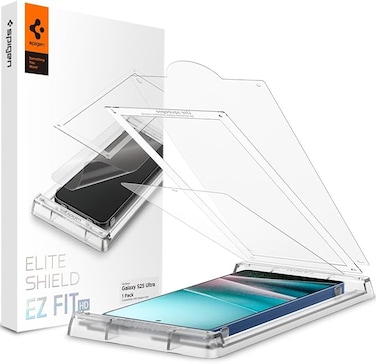 Spigen Elite Shield HD for Samsung Galaxy S25 ULTRA Screen Protector (2025) Case Friendly Flexible Film with Auto Align install kit- [1 PACK]