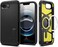Spigen Tough Armor MagFit AI designed for iPhone 16E case cover (2025) MagSafe compatible - Black