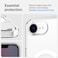 Spigen Ultra Hybrid MagFit designed for iPhone 17e (2026) / iPhone 16E case cover [MagSafe compatible] (2025) - Clear White