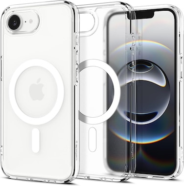 Spigen Ultra Hybrid MagFit designed for iPhone 17e (2026) / iPhone 16E case cover [MagSafe compatible] (2025) - Frost White