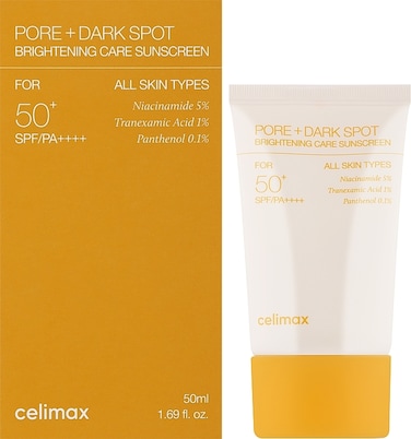 CELIMAX PORE+DARK SPOT BRIGHTENING CARE SUNSCREEN SPF50+ 50ML