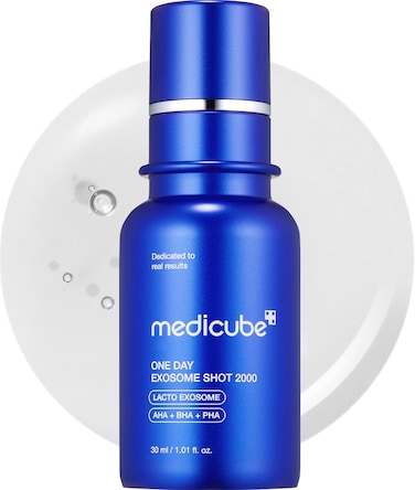 Medicube Zero Exosome Shot 2,000 PPM Spicule Facial Serum, Liquid Skin Booster Serum, Exosome, AHA+BHA+PHA, Pore Minimizer, Dead Skin Cells Improvement, Korean Skin Care 1.01 Fl.oz