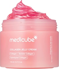 Medicube Collagen Jelly Cream- Niacinamide &amp; Freeze-Dried Hydrolyzed Collagen - Boosts Skin&#39;s Barrier Hydration And Gives 24H Glow &amp; Lifted Look - No Artificial Color, Korean Skincare (3.71 Fl.Oz.)
