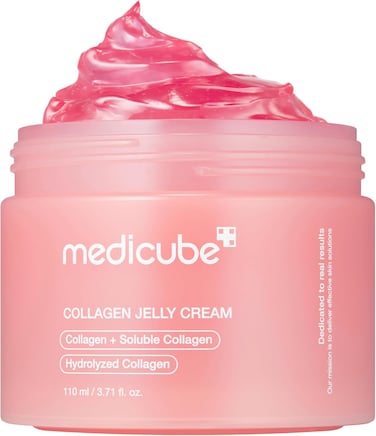 Medicube Collagen Jelly Cream- Niacinamide &amp; Freeze-Dried Hydrolyzed Collagen - Boosts Skin's Barrier Hydration And Gives 24H Glow &amp; Lifted Look - No Artificial Color, Korean Skincare (3.71 Fl.Oz.)