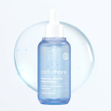Hyaluronic Waterful Capsule Serum 50ml  8-Type HA Plumping Serum  Cellumaru