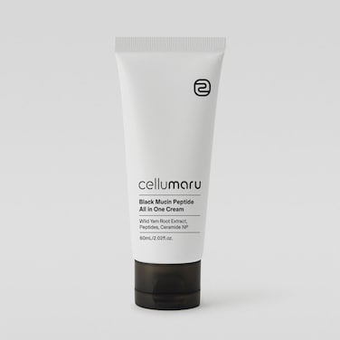 Black Mucin Peptide All-in-One Cream 60ml  Firming Multi-Action Moisturizer  Cellumaru