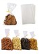Bags 100 pcs food grade material Cellophane Treat Bags For Gift Wrapping Wedding Cookie Birthday Cake Pops Gift Candy Buffet Supplies