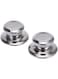 NALACAL 2Pcs Stainless Steel Pot Knobs Replacement Pot Lid Universal Lid Knob Anti-scalding Cookware Lid Pot Handle for Home Kitchen