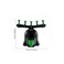 Floating Target Shooting Game Set, 5 Digital Targets, LED, USB Charging, Score Display &ndash; Green/Black