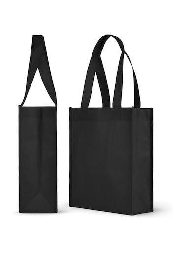 Simply Green Solutions - Plain Tote Bag, Thick Reusable Gift Bag with 16-Inch Handles, Assorted Colors, Pack of 25