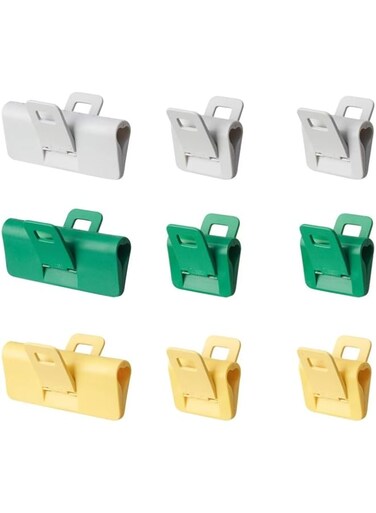 Ikea Digital Shoppy &Ouml;RINGABBORRE Sealing clip, set of 9, multicolour.