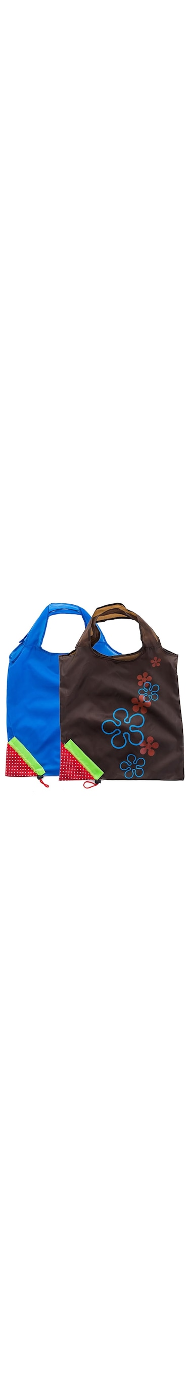 Foldable Shopping Bag, 2 pcs Strawberry Grocery Tote Bag, Reusable Fruit Bags Foldable, for Women, Folding Reusable Bags Storage Bags Mixed Style Tote Purse Organizer Insert