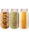 75 oz Glass Jars With Airtight Lids And Leak Proof Rubber Gasket,Large Wide Mouth Mason Jars With Hinged Lids For Kitchen Canisters 2L,Big Glass Storage Containers,Half Gallon Jars Canning Jars 3 Pack