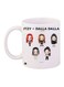 Itzy-Dalla Dalla Printed Coffee Mug White/Red/Brown 11ounce