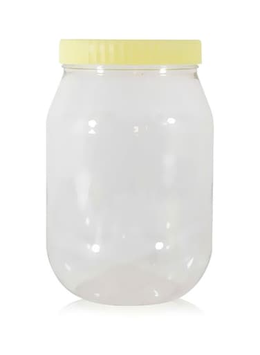Plastic Spice Jar Clear/Yellow 3000ml