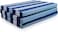 Karpentone Tri-3-Pieces Foldable Foam Mattress For Travel Camp Guest Mattress with Cover - Single Size 180x90 CM (Blue)