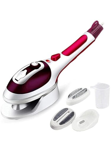 GStorm - Portable Garment Steamer, Portable Clothes Steamer Fabric Steamer Steam Cleaner For Clothes Dress Steamer Iron Steamer For Clothes Garment Steam Cleaner (Red)