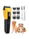 Beedove Dog Clippers for Grooming for Thick Heavy Coats/Low Noise Rechargeable Cordless Pet Shaver with 3-speed/Stainless Steel Blade/Waterproof Dog Shaver for Dogs Pets and Animals (Sliver)