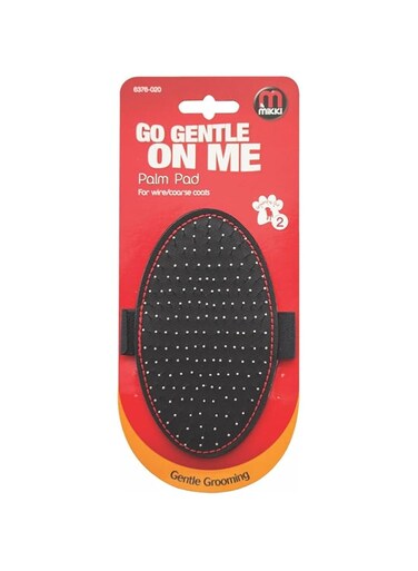 Mikki Dog, Puppy, Cat Grooming Palm Pad Glove BrUSh - Gentle Grooming - For Terriers And Wire Coats, Clear, M