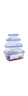 MONDEX 4 Pieces Crisper Box Food Container   Food Saver   Bpa free, LS-4104