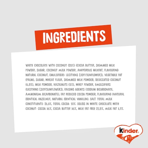 Kinder Bueno White Chocolate Bar 2 Bars 39g
