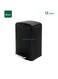 Pedal Garbage Bin &acirc;&euro;&ldquo; 12L Black Powder-Coated Steel