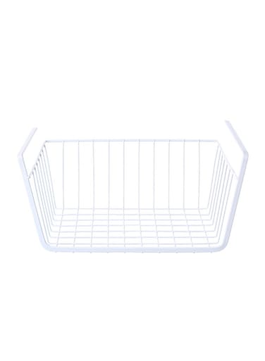 Under Shelf Hanging Storage Basket White
