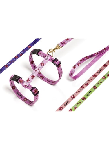 ASP CAT HARNESS FLOWER PINK 110CM