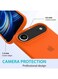 Mobcos iPhone 17 Air Orange Elite Logo Premium Silicone Magnetic Wireless Charging Case for iPhone   Silky Soft Touch   Military-Grade Shockproof Protection   Strong Magnetic Compatibility   Luxury Slim Cover