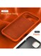 Mobcos iPhone 17 Air Orange Elite Logo Premium Silicone Magnetic Wireless Charging Case for iPhone   Silky Soft Touch   Military-Grade Shockproof Protection   Strong Magnetic Compatibility   Luxury Slim Cover