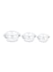 Smart Casserole Round Glass Baking Dish Borosilicate Multipurpose Round Bake and Serve Class Casserole with Lid 0.7L/1.0L/1.5L 3 Pc by Home Smart