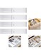 Expandable Drawer Dividers, Large Kitchen Utensils Drawer Divider, 9cm High Adjustable Drawer Organizers Separators for Clothing,Kitchen Utensils,Tools,4 Long Dividers(27cm-45cm)