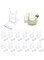 Sibosen 12 Sets of Adjustable Purse Display Stand Clear Acrylic Handbag Stand Holder for Wallet Purses Handbag Bag Clear Stand for Display， Acrylic Purse Display Case for Party Wedding Home Decoration