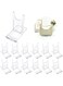 Sibosen 12 Sets of Adjustable Purse Display Stand Clear Acrylic Handbag Stand Holder for Wallet Purses Handbag Bag Clear Stand for Display， Acrylic Purse Display Case for Party Wedding Home Decoration