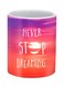 Never Stop Dreaming Printed Ceramic Mug Red/Orange/Pink