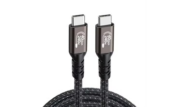USB4 Cable 40Gbps PD 240W USB-C to USB-C 240W Charging Thunderbolt 4 Braided cable 1.2M
