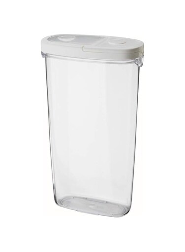 IKEA 365+ Transparent White Food Bottle with Lid