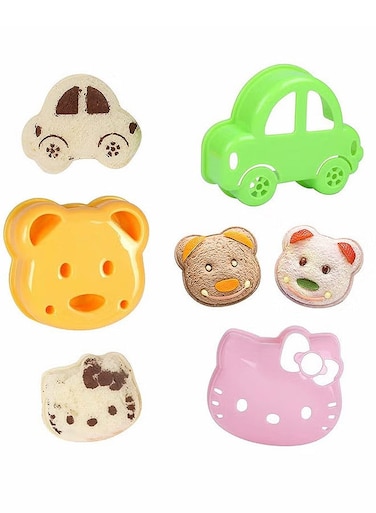 3 Packs Bear Shape Sandwich Cutter And Sealer, Uncrustable Sandwich Maker, Cut And Seal, Lunchbox And Bento Box