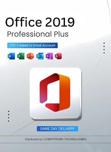Microsoft Office 2019 Professional Plus   1PC Linked to Email Account   Digital License   SAME DAY DELIVERY