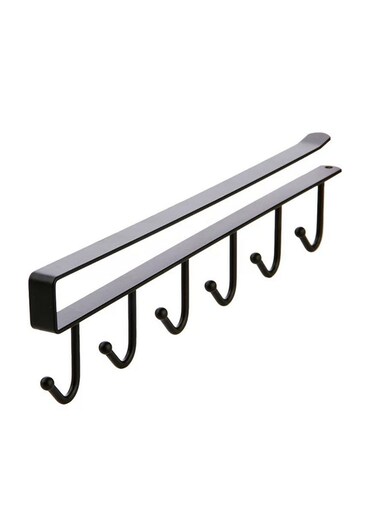 Kitchen Storage Rack Cupboard Shelf Hanging Hook Wardrobe Organizer Holder