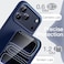 Liquid Silicone Case for iPhone 17 Pro Max 6.9-Inch, Silky Soft Touch Full-Body Protection, Anti-Scratch Shockproof Phone Cover with Microfiber Lining (Dark Blue)