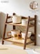 2 Tier Coffee Station Organizer, Bamboo Mug Holder Countertop, Kitchen Counter Shelf for Tea Coffee Bar Accessories, Matcha Stand, Cup Display, Condiment Storage Rack